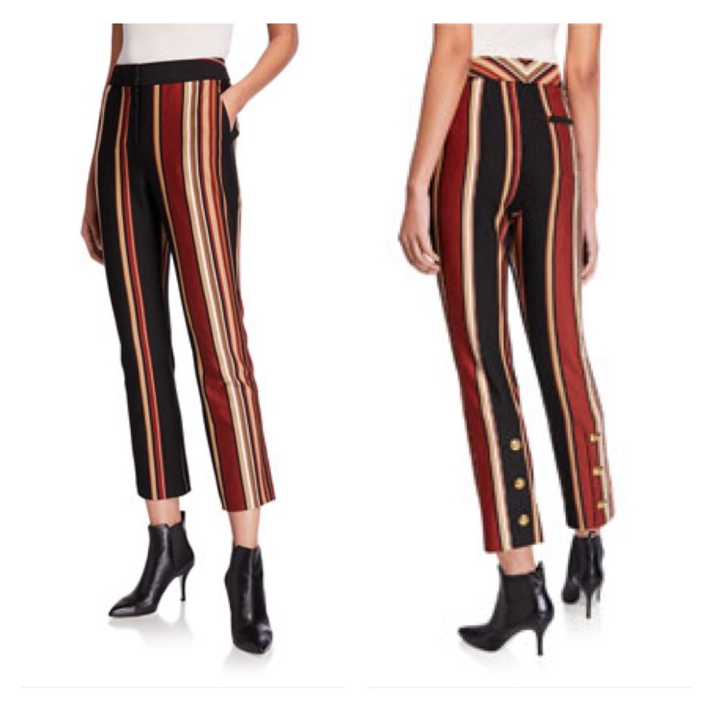 Tory Burch Striped Knit Cropped Pants
